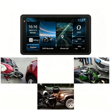 1080P GPS-ЭКРАН ДЛЯ МОТОЦИКЛА, НАВИГАТОР С CARPLAY И ANDROID, 5