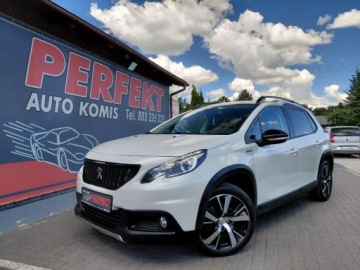 Peugeot 2008 I SUV Facelifting 1.2 PureTech 110KM 2016 Peugeot 2008 GT Line Automat Navi Kamera Klimatronik Alu 1.2 Benzyna 110KM