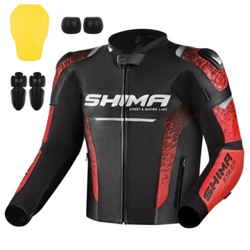 Kurtka SHIMA STR 2 2.0 RED motocyklowa GRATISY