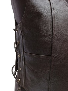 Мотоциклетный жилет кожаный Eagle с тиснением логотипа 5XL