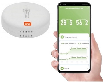 CZUJNIK MINI TEMPERATURY WILGOTNOŚCI TUYA ZIGBEE