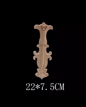 Drewniany dekor ornament na meble renowacja 22x7,5