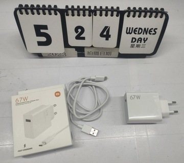 БЫСТРОЕ СЕТЕВОЕ ЗАРЯДНОЕ УСТРОЙСТВО ДЛЯ СМАРТФОНА БЛОК ПИТАНИЯ 67 Вт + КАБЕЛЬ TYPE-C