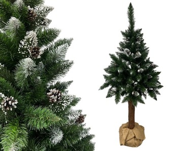 CHOINKA SZTUCZNA SOSNA DIAMENTOWA PREMIUM NA PNIU SZYSZKA 220cm