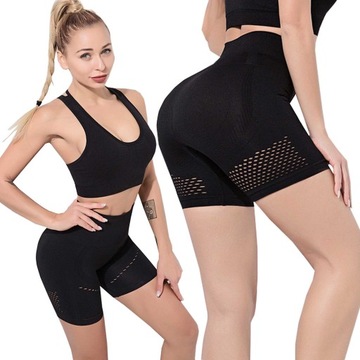LEGGINSY SPOROTWE DAMSKIE SPODENKI DO ĆWICZEŃ M