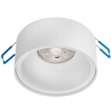 OPRAWA HALOGENOWA SUFITOWA WPUSZCZANA LAMPA DO LED STAŁA OKRĄGŁA BIAŁA