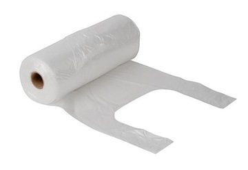 Reklamówki na rolce zrywki rolka 160szt STRONG 9um
