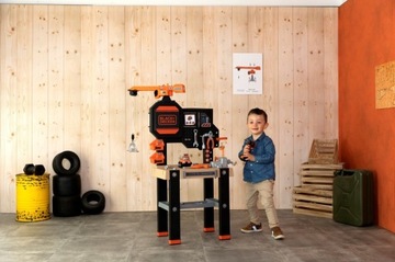 SMOBY БОЛЬШАЯ МАСТЕРСКАЯ С КРАНОМ BLACK DECKER 94AKC