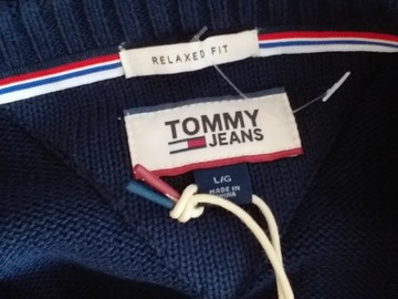 TOMMY HILFIGER SWETER MĘSKI ROZM. XL BAWEŁNA