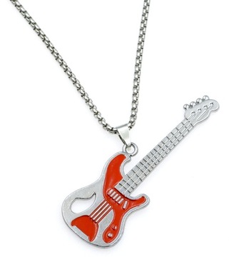 Naszyjnik wisior GITARA wisiorek łańcuch z zawieszką