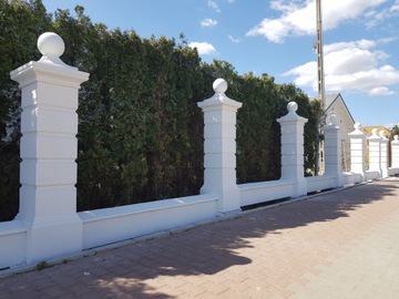 ЗАБОРЫ УСАДЬБЫ, СТОЛБЫ, ПРОЛЕТЫ, БЕТОН