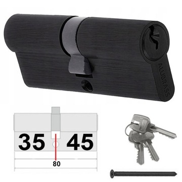WKŁADKA CZARNA 35/45 ALUBRASS