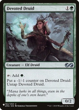 Karta Magic: The Gathering Devoted Druid The List