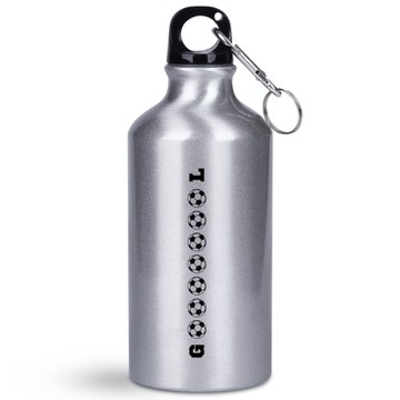 Butelka/bidon 400 ml prezent dla fana futbolu, piłka nożna, gol + imię, 15