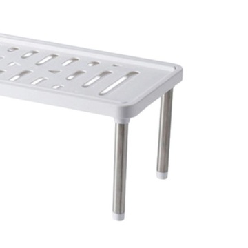 Расширяемая полка с органайзером, нескользящая, устойчивая полка.