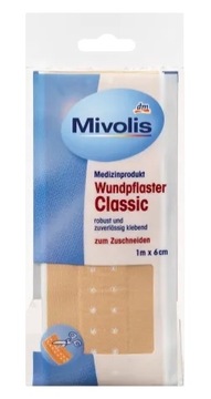 Mivolis Plaster Klasyczne 1 m x 6 cm, 1 m