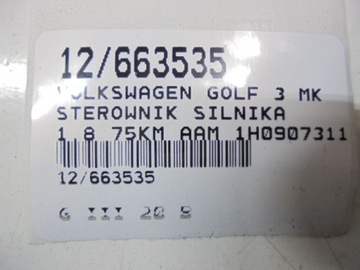 GOLF 3 III JEDNOTKA 1H0907311 0261200701 1,8