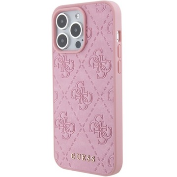 Накладка Guess Super Case для iPhone 15 Pro Max 6,7 дюйма GUHCP15XP4EPMP розовая h