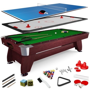 Solidny stół bilardowy 3w1 cymbergaj bilard tenis stołowy / ping-pong 9ft