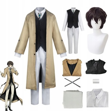 Cosplay Anime Bungo bezpańskie psy Dazai Osamu prow