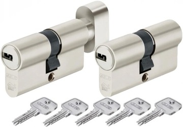 KOMPLET WKŁADEK ABUS D10 50/30+50/30G z GAŁKĄ KL.C