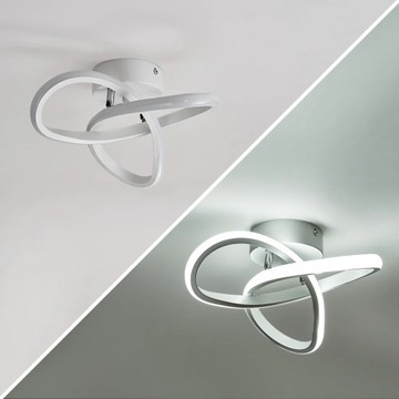 LAMPA SUFITOWA PLAFON LED BIAŁY LAMPA WISZACA 6500K NOWOCZESNA