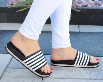 Мерцающие шлепанцы на толстой подошве с блестками Цвета 37