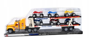 БОЛЬШОЙ ЭВАКУАТОР С АВТОМОБИЛЯМИ РАЗНЫХ ЦВЕТОВ