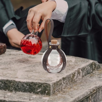 Ремень для бутылки с зельями, средневековые стеклянные бутылки