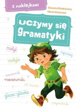 UCZYMY SIĘ GRAMATYKI z naklejkami A4 Klimkiewicz