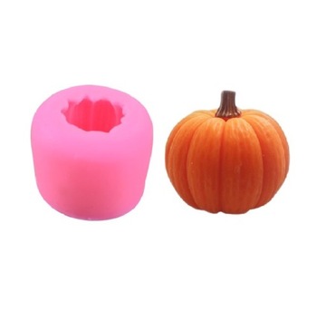 Forma Silikonowa do Świec Dynia Halloween 3D Foremka do wosku sojowego DIY