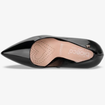 ТУФЛИ НА ДЕКОРАТИВНОМ КАБЛУКЕ, БОЛЬШАЯ КОЖА 40