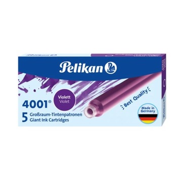 Naboje atramentowe długie PELIKAN FIOLETOWE GTP/5 szt.