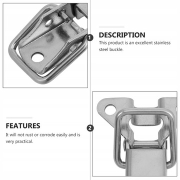 Пряжка Hasp Sash Keeper с тяжелым замком 2 шт.