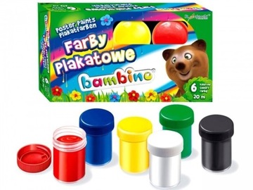 FARBY PLAKATOWE Bambino 6 kol. 20ml