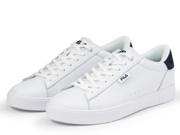 Buty sportowe męskie białe skórzane sneakersy Fila Bari 42