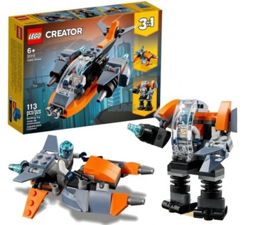 LEGO CREATOR 31111 Кибер-ДРОН-МЕХ-робот 3в1 6+