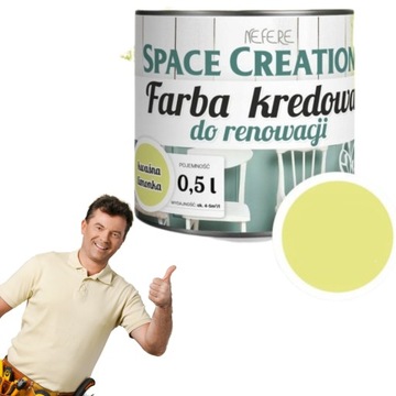 Farba kredowa do stylizacji mebli Kwaśna limonka 0,5 L