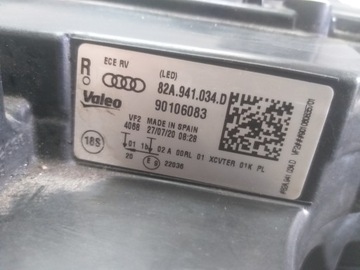 AUDI A1 82A FULL LED 82A941034D PŘÍLEŽITOST