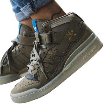 BUTY ADIDAS FORUM MID HQ1508 KULTOWE skórzane WYSOKIE klasyczne roz. 40 2/3
