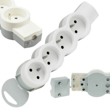 Listwa Elektryczna Legrand 5-gniazd biała