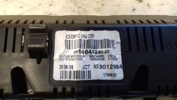 DISPLEJ 9664644280 PEUGEOT 407 04-