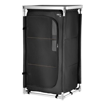 SZAFKA rozkładana METALOWA RAMA + blat DUŻA NILS 3 półki przenośna TORBA