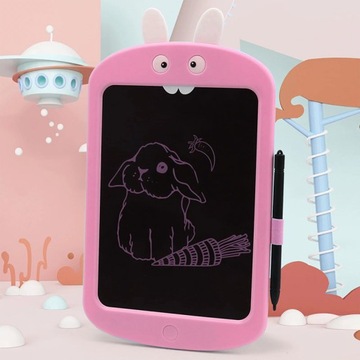 Tablet graficzny Tablica do rysowania rysik znikopis LCD Duży XXL różowy