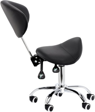 Табурет парикмахерский со спинкой, табурет-седло для СПА, мобильный