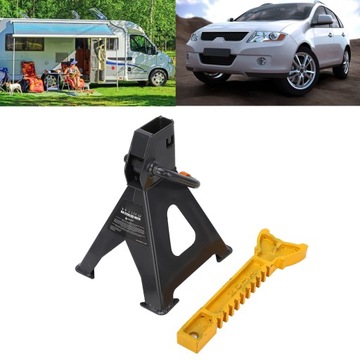 3-тонный регулируемый автомобильный домкрат с храповым механизмом из высокопрочной стали для внедорожников и кемперов.