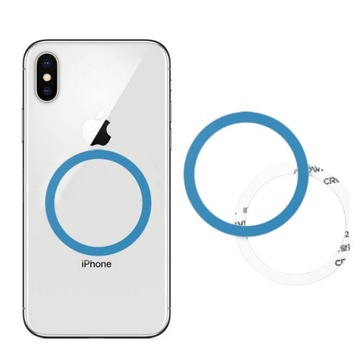 BLASZKA DO UCHWYTU MAGNETYCZNEGO MAGSAFE IPHONE UNIWERSALNA RING NIEBIESKI