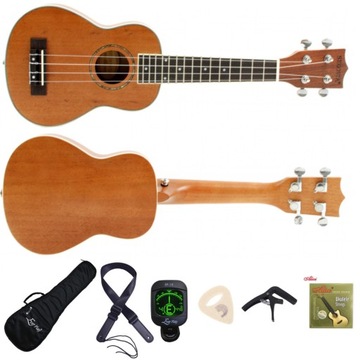 Ukulele Koncertowe Segovia SE-20C Pakiet XL