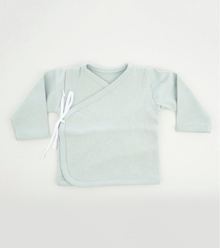 Kaftan wiązany długi rękaw Mint r. 6-9m