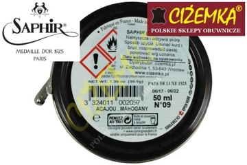 SAPHIR MEDAILLE`DOR ВОСКОВАЯ ПАСТА ДЛЯ ОБУВИ 09 МАХАГОНИ